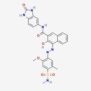 Chemical structure of Pigment Red 185