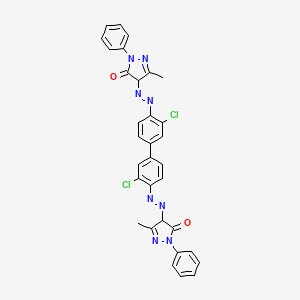 Chemical structure of Pigment Orange 13