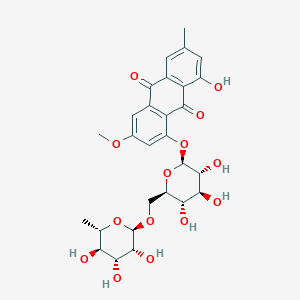 Chemical structure of Physcion 8-O-rutinoside