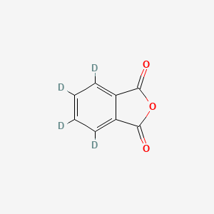 Chemical structure of Phthalic Acid Anhydride-d4