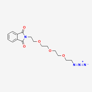 Chemical structure of Phthalamide-PEG3-azide