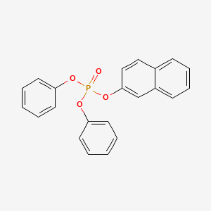 Chemical structure of Naphthalen-2-yl diphenyl phosphate