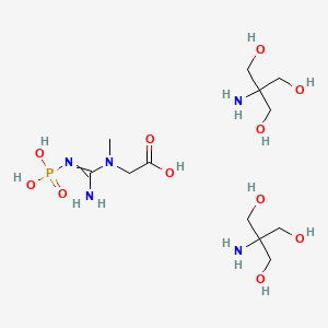 Chemical structure of Phosphocreatine di-tris salt