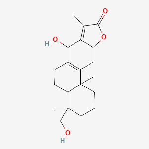 Chemical structure of Phlogacantholide B
