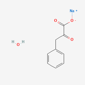 Chemical structure of Phenylpyruvic acid, sodium salt monohydrate