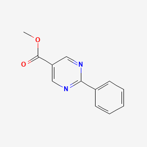 Chemical structure of Methyl 2-phenylpyrimidine-5-carboxylate
