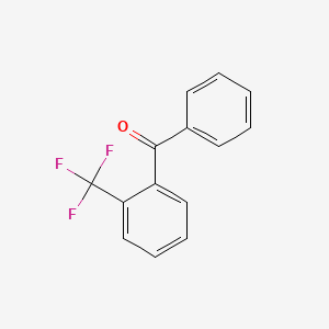 Chemical structure of 2-(Trifluoromethyl)benzophenone