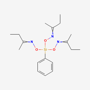Chemical structure of Phenyl tris(methyl ethyl ketoxime) silane