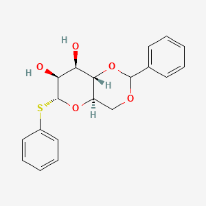 Chemical structure of Phenyl 4,6-O-Benzylidene-1-thio-α-D-mannopyranoside