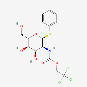 Chemical structure of Phenyl 2-Deoxy-1-thio-2-(2,2,2-trichloroethoxyformamido)-β-D-galactopyranoside