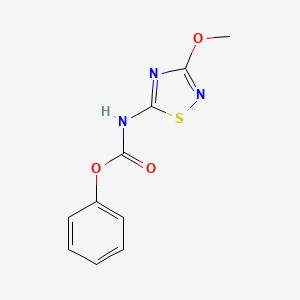 Chemical structure of Phenyl (3-methoxy-1,2,4-thiadiazol-5-yl)carbamate