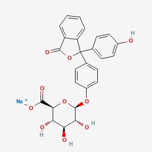 Chemical structure of PHENOLPHTHALEIN GLUCURONIC ACID SODIUM SALT