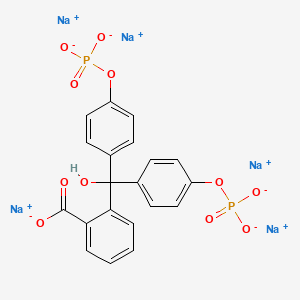 Chemical structure of Phenolphthalein Diphosphate Pentasodium Salt Hydrate