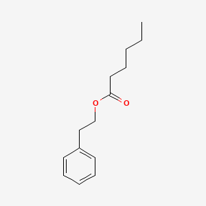 Chemical structure of Phenethyl Hexanoate