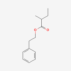Chemical structure of Phenethyl 2-methylbutanoate