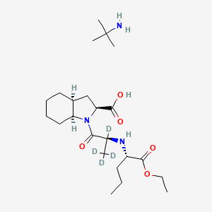 Chemical structure of Perindopril-d4 erbumine