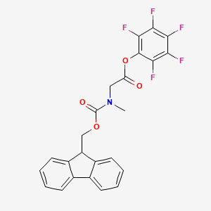 Chemical structure of Fmoc-sar-OPfp