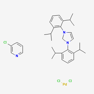 Chemical structure of PEPPSI-SIPr catalyst