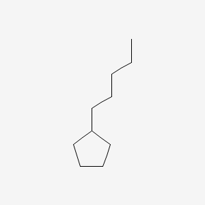 Chemical structure of Pentylcyclopentane