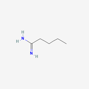 Chemical structure of Pentanimidamide