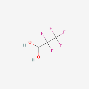 Chemical structure of Pentafluoropropionaldehyde hydrate