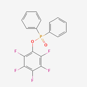 Chemical structure of Pentafluorophenyl diphenylphosphinate