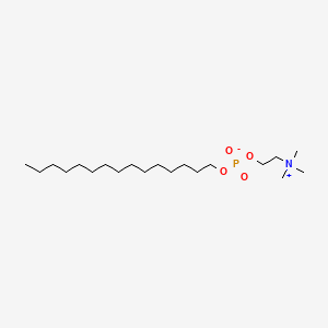 Chemical structure of Pentadecyl 2-(trimethylazaniumyl)ethyl phosphate
