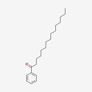 Chemical structure of Pentadecanophenone