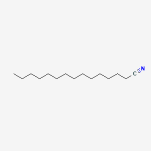 Chemical structure of Pentadecanonitrile
