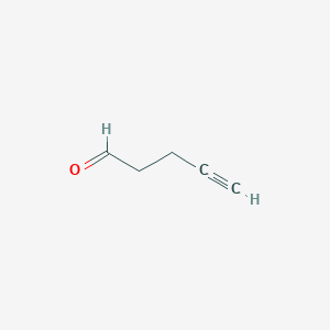 Chemical structure of Pent-4-ynal