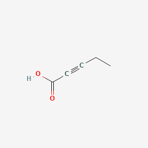 Chemical structure of 2-Pentynoic acid