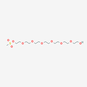 Chemical structure of PEG7-O-Ms