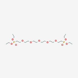 Chemical structure of Peg5-bis-(ethyl phosphonate)
