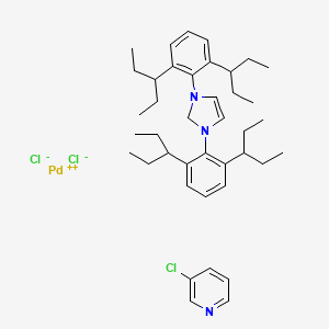 Chemical structure of Pd-PEPPSI-IPent catalyst