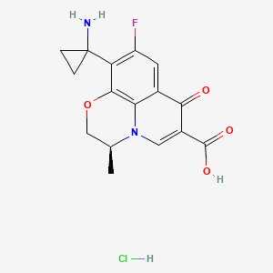 Chemical structure of Pazufloxacin hydrochloride