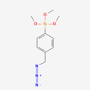 Chemical structure of p-AZIDOMETHYLPHENYLTRIMETHOXYSILANE