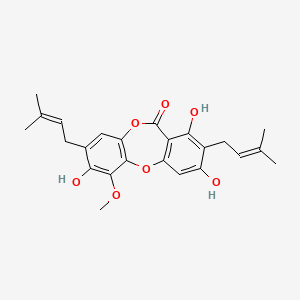 Chemical structure of Paucinervin A