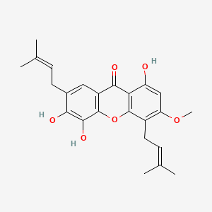 Chemical structure of Parvifolixanthone B