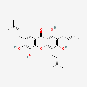 Chemical structure of Parvifolixanthone A