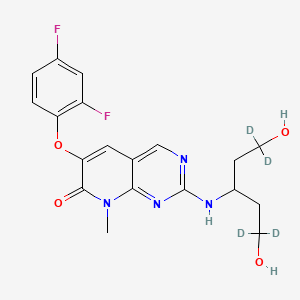 Chemical structure of Pamapimod-d4