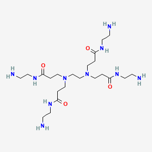 Chemical structure of PAMAM dendrimer,ethylenediamine core,generation 5·0 solution