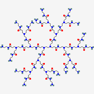 Chemical structure of PAMAM dendrimer, ethylenediamine core, generation 2·0 solution