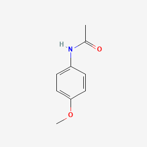 Chemical structure of p-Acetanisidide