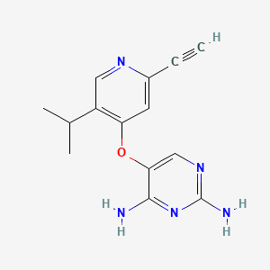 Chemical structure of P2X2/3 receptor antagonist