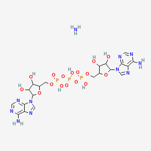 Chemical structure of P1,P3-Di(adenosine-5′) triphosphate ammonium salt