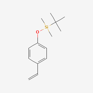 Chemical structure of P-(T-BUTYLDIMETHYLSILOXY)STYRENE