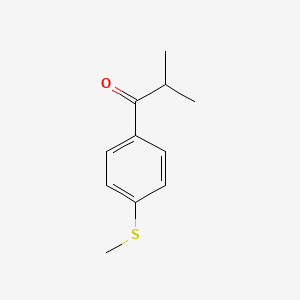 Chemical structure of P-(methylthio)isobutyrophenone