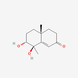 Chemical structure of Oxyphyllenone A