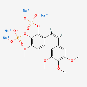 Chemical structure of OXi-4503 tetrasodium