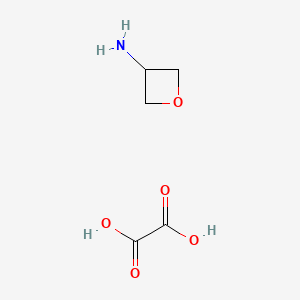 Chemical structure of Oxetan-3-amine oxalate